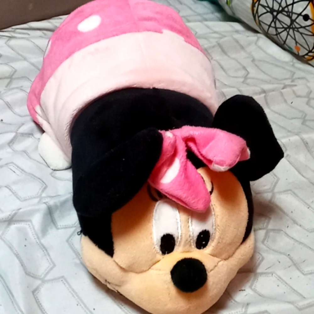 Mickey & Minnie Flip A Zoo Plush, Used